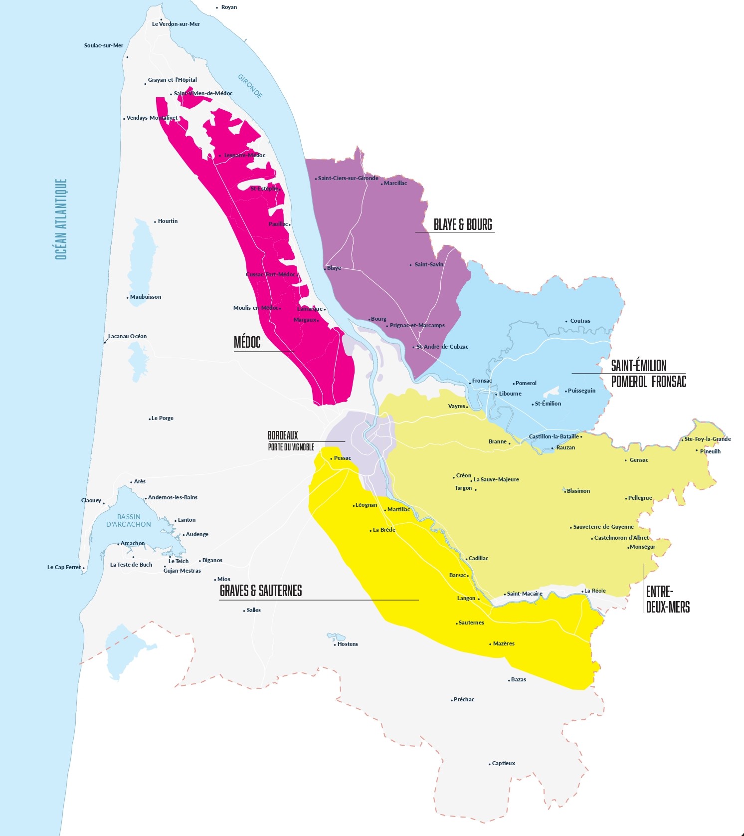 carte des portes ouvertes des vignobles